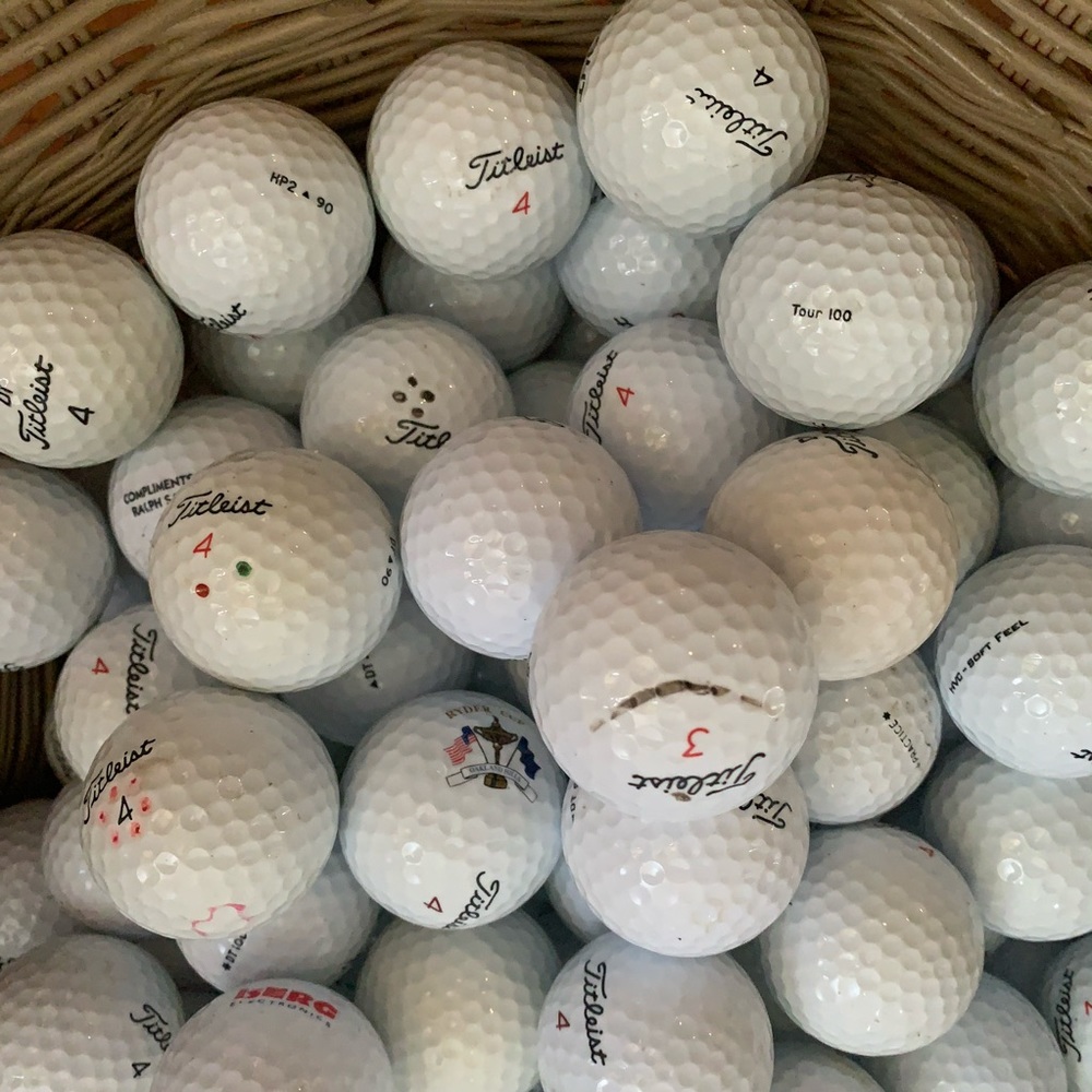 30 Various Golf Balls Used White Used